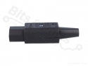 Plug C13 female 230V AC / 10A for mounting on wire